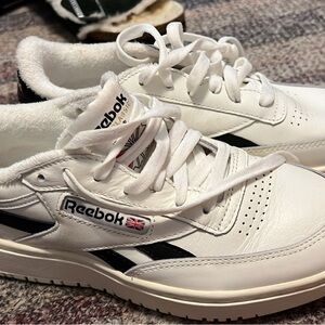 Reebok Classic White and Black Shoes